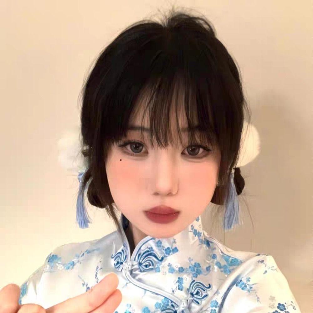 Cloth Chun-Li Hair Bun Clip Barrettes Chinese Style Hairpin Cheongsam Headwear style2
Cloth Chun-Li Hair Bun Clip Barrettes Chinese Style Hairpin Cheongsam Headwear style2