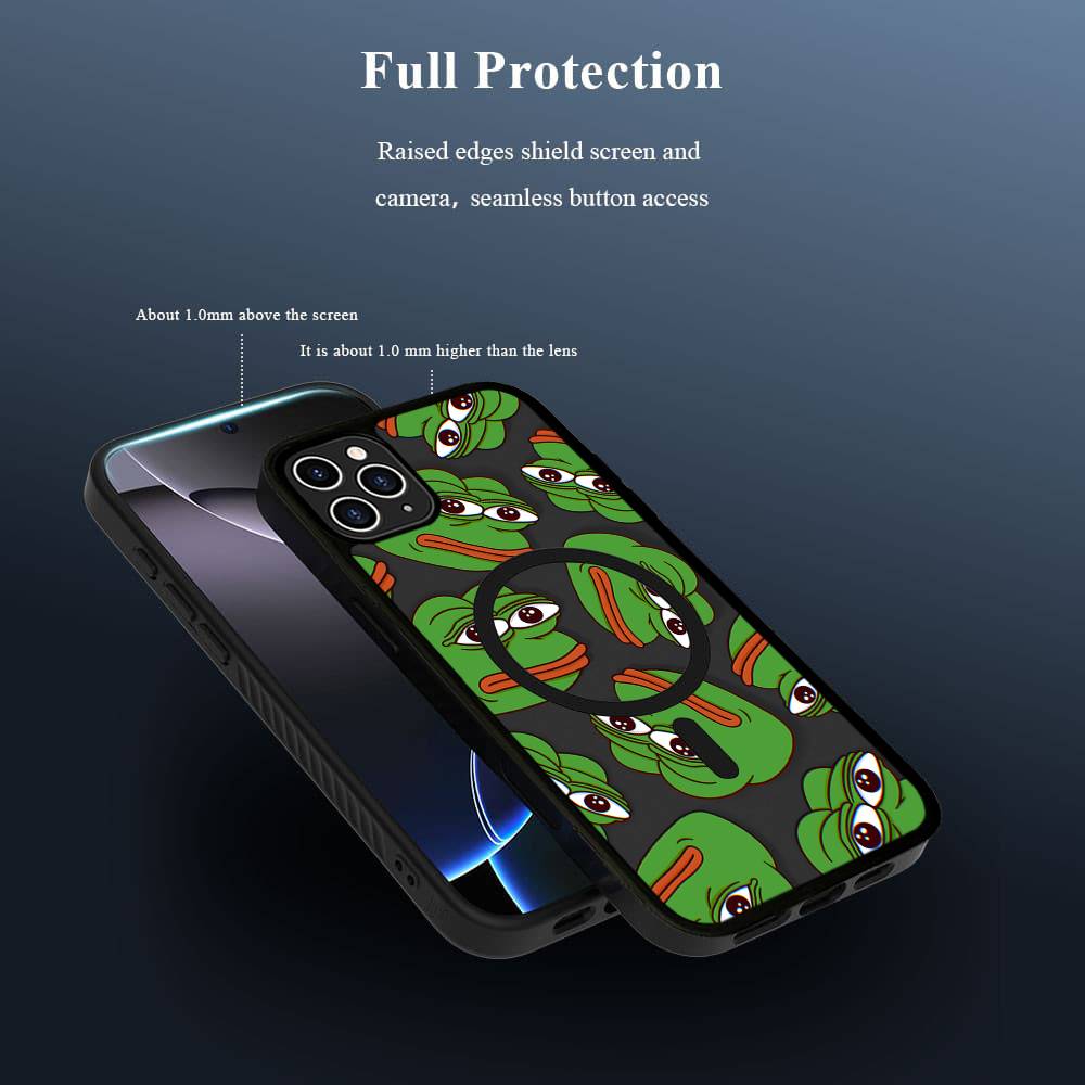 P-Pepes The Frog Face Cartoon For Magsafe Magnetic Wireless Phone Case For IPhone 17 Pro 16 15 14 Plus 13 12 11 Pro Max iPhone 14pro max
P-Pepes The Frog Face Cartoon For Magsafe Magnetic Wireless Phone Case For IPhone 17 Pro 16 15 14 Plus 13 12 11 Pro Max iPhone 14pro max