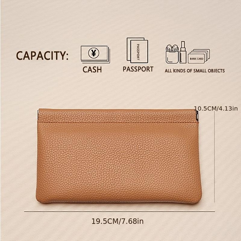 Vintage PU Leather Long Wallet, Automatic Closure Design, Portable Pouch for Bills & Coins коричневий
Vintage PU Leather Long Wallet, Automatic Closure Design, Portable Pouch for Bills & Coins коричневий