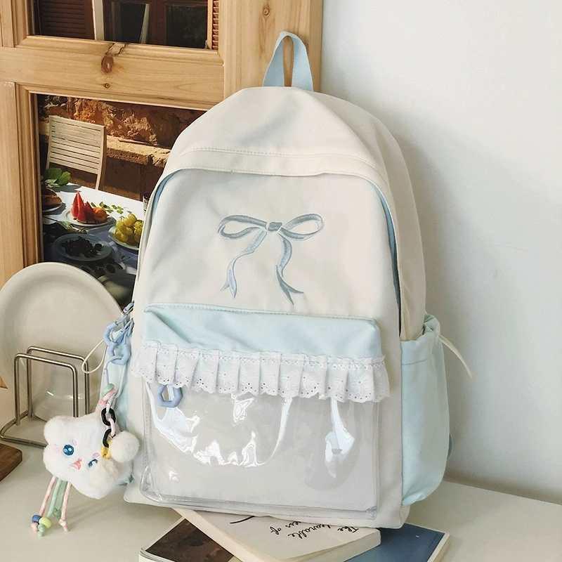 Schoolbag Women Fourth Fifth Sixth Graders Sweet Lace Bow Large Capacity Backpack Junior High School Students 31x16x43 single package
Schoolbag Women Fourth Fifth Sixth Graders Sweet Lace Bow Large Capacity Backpack Junior High School Students 31x16x43 single package