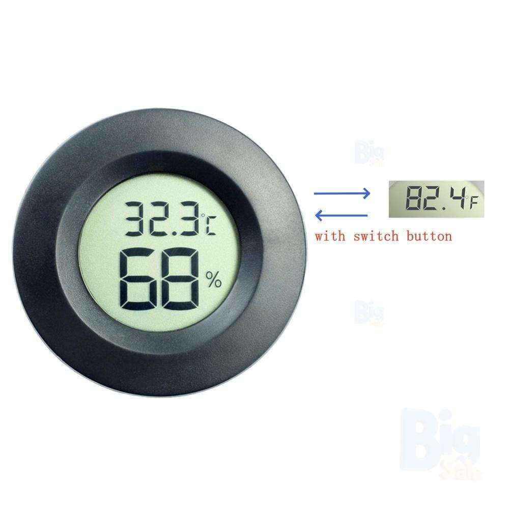 10/8/6/1PCS Mini Hygrometer Thermometer Fahrenheit or Celsius Meter Digital Monitor Indoor Room Round Humidity Temperature Gauge
10/8/6/1PCS Mini Hygrometer Thermometer Fahrenheit or Celsius Meter Digital Monitor Indoor Room Round Humidity Temperature Gauge