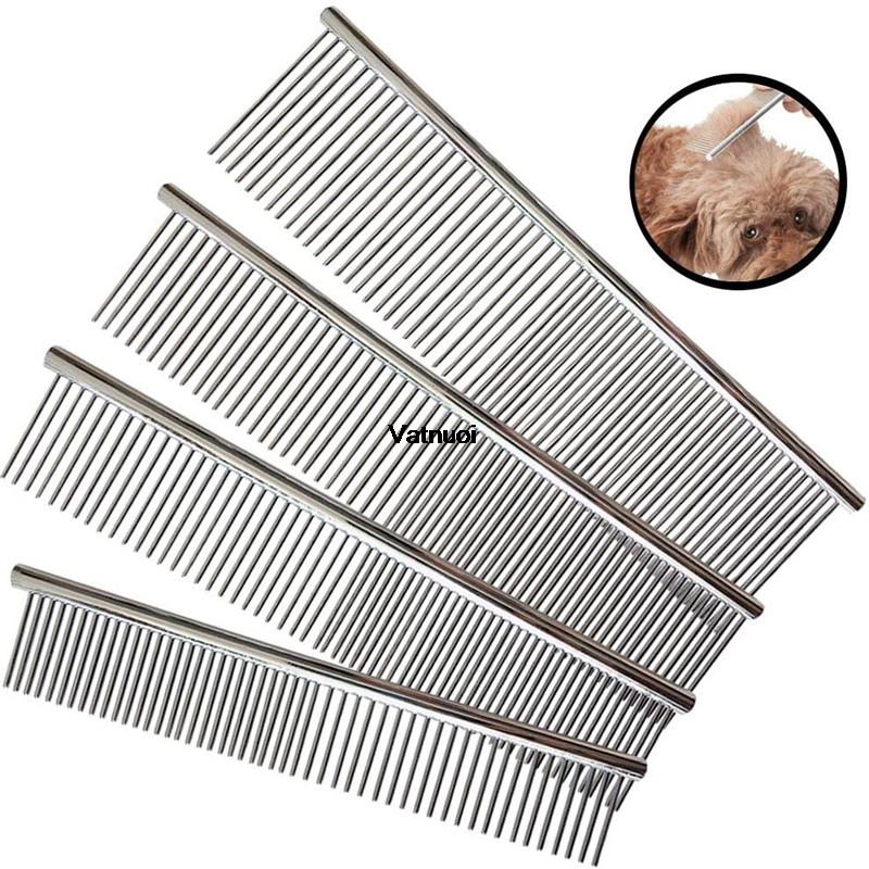 Pet Dematting Comb Stainless Steel Pet Grooming Comb for Dogs and Cats Gently Removes Loose Undercoat, Mats, Tangles and Knots
Pet Dematting Comb Stainless Steel Pet Grooming Comb for Dogs and Cats Gently Removes Loose Undercoat, Mats, Tangles and Knots
