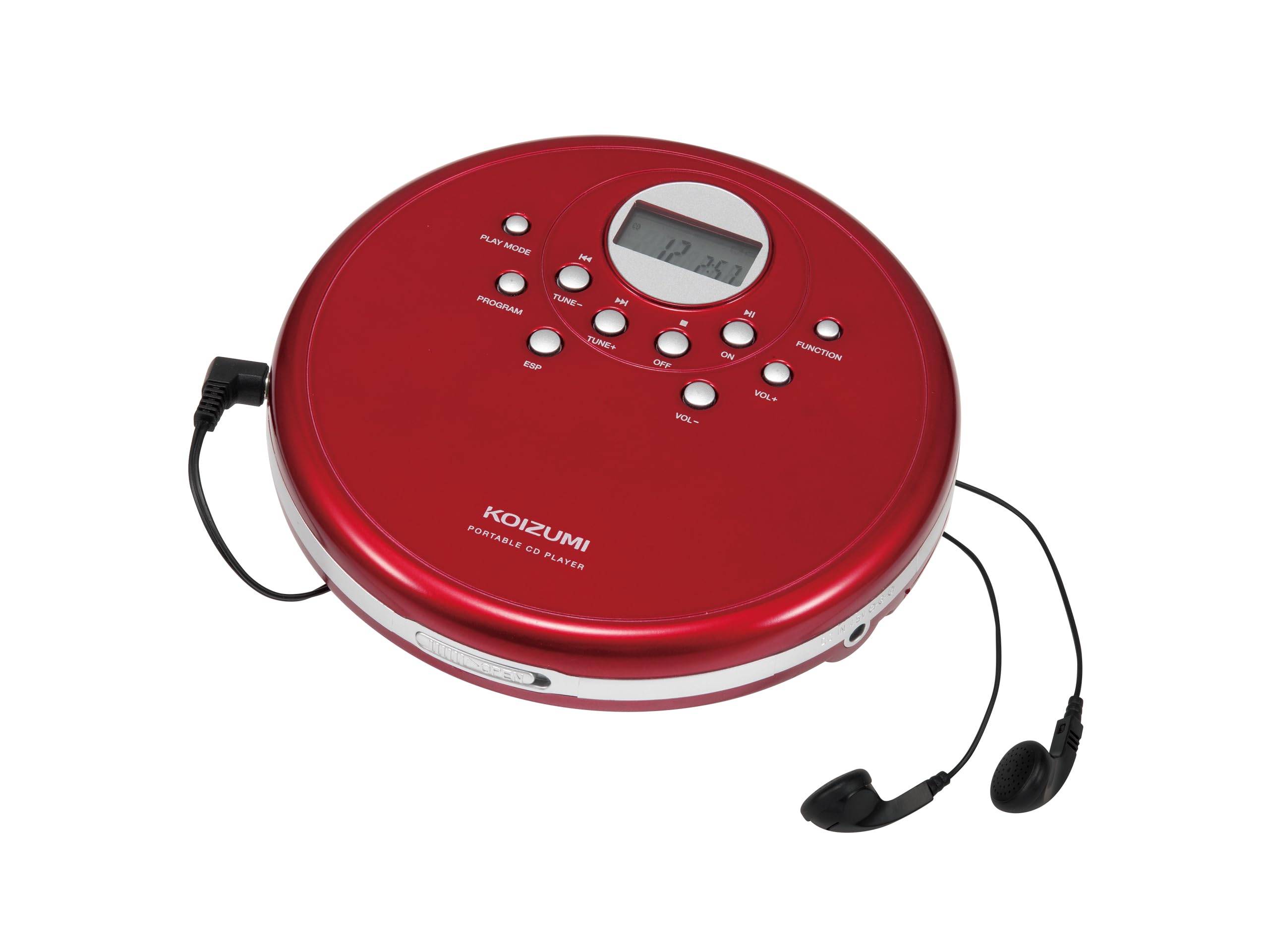 Портативний CD-програвач Koizumi, навушники, FM-радіоприймач, червоний SAD-3905/R червоний
Портативний CD-програвач Koizumi, навушники, FM-радіоприймач, червоний SAD-3905/R червоний