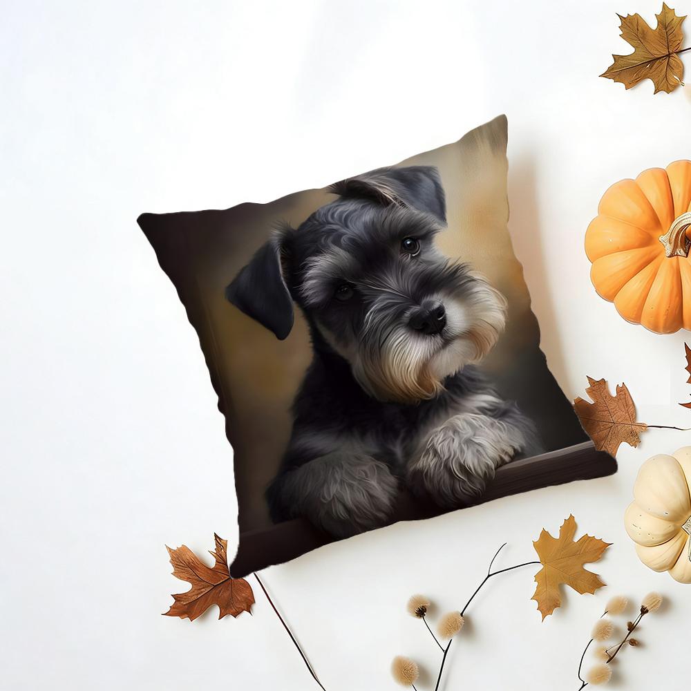 MMiniature Schnauzer Cushion Cover Washable Linen Pillowcase Soft for Daily Sofa Bed Home Room Decor 30x30cm
MMiniature Schnauzer Cushion Cover Washable Linen Pillowcase Soft for Daily Sofa Bed Home Room Decor 30x30cm