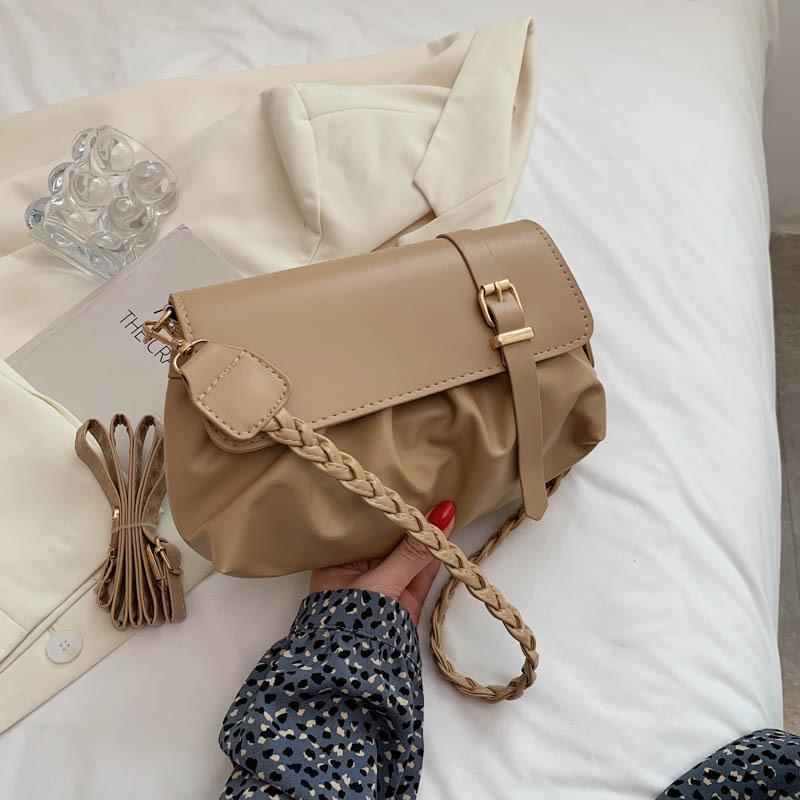 New summer new pleated bag women s shoulder bag 2025 fashion woven oblique span solid color belt decorative women s bag
New summer new pleated bag women s shoulder bag 2025 fashion woven oblique span solid color belt decorative women s bag