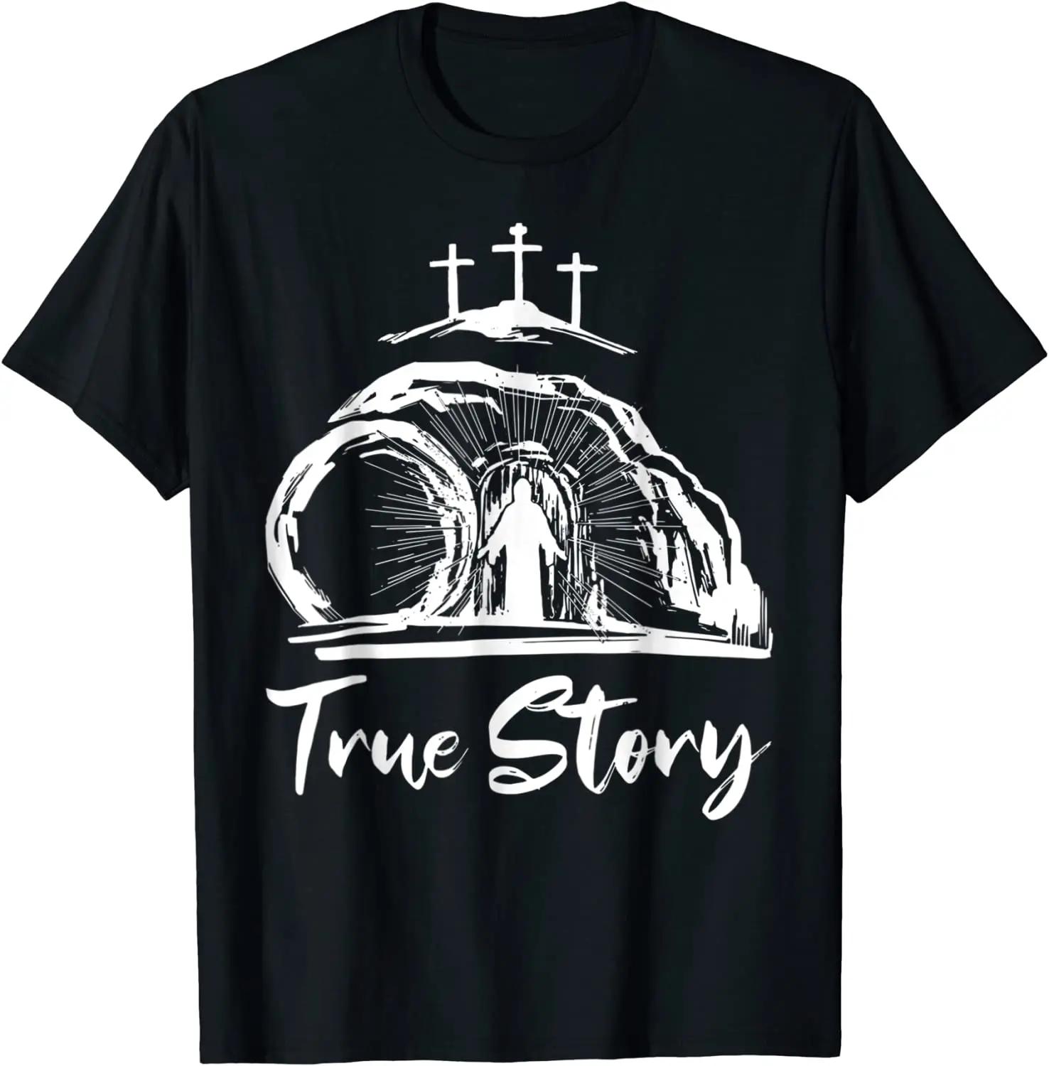He Is Risen Christ Cross Jesus Easter Day Christians True Story T-Shirt Funny Faith Graphic Tee Tops Women Short Sleeve Blouses 4XL
He Is Risen Christ Cross Jesus Easter Day Christians True Story T-Shirt Funny Faith Graphic Tee Tops Women Short Sleeve Blouses 4XL