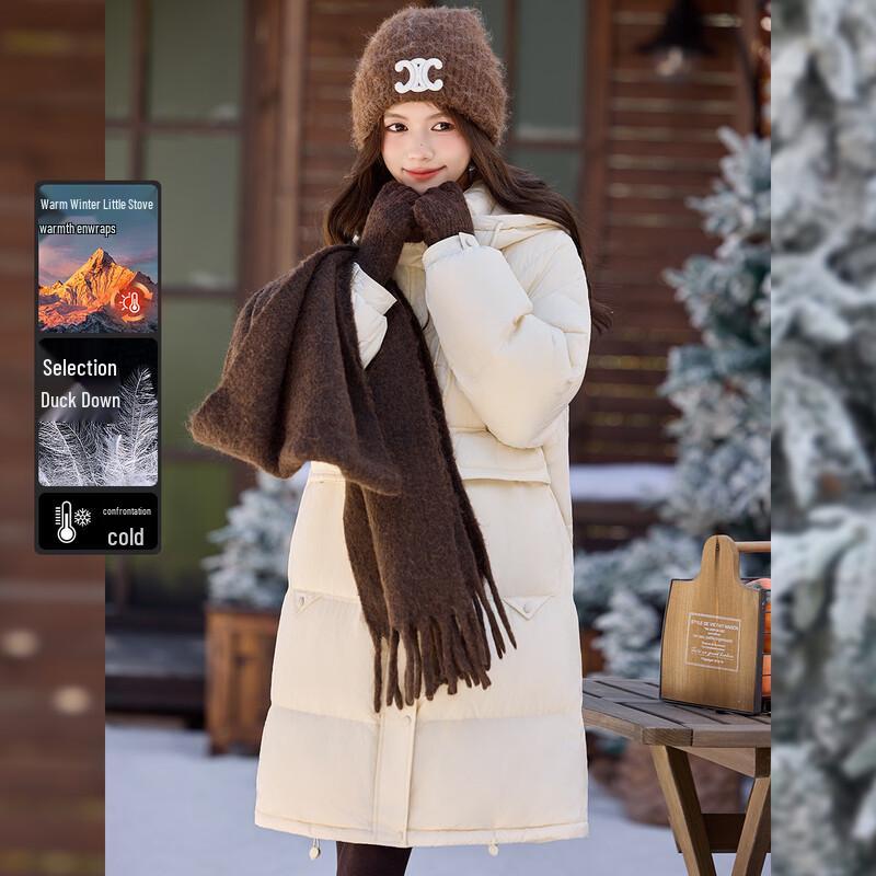 Bailuyu Women s 2025 Winter Mid-Length Hooded Down Jacket M
Bailuyu Women s 2025 Winter Mid-Length Hooded Down Jacket M