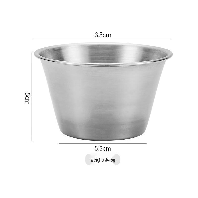 Zhishi 304 Stainless Steel Dipping Sauce Cup
Zhishi 304 Stainless Steel Dipping Sauce Cup