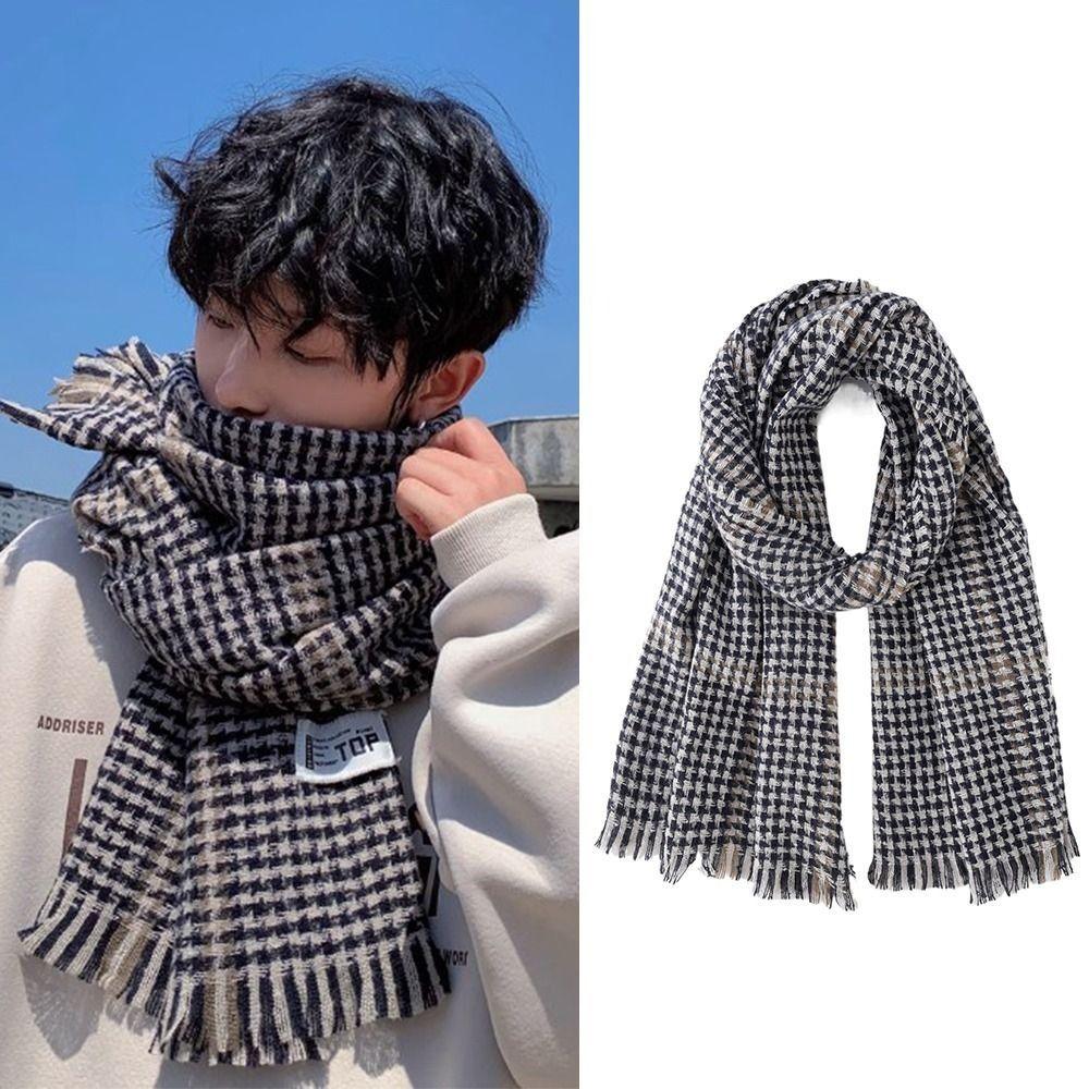 Casual Winter Plaid Scarf Thicken Checkered Scarf High Quality Men s Plaid Scarf Males чёрный
Casual Winter Plaid Scarf Thicken Checkered Scarf High Quality Men s Plaid Scarf Males чёрный
