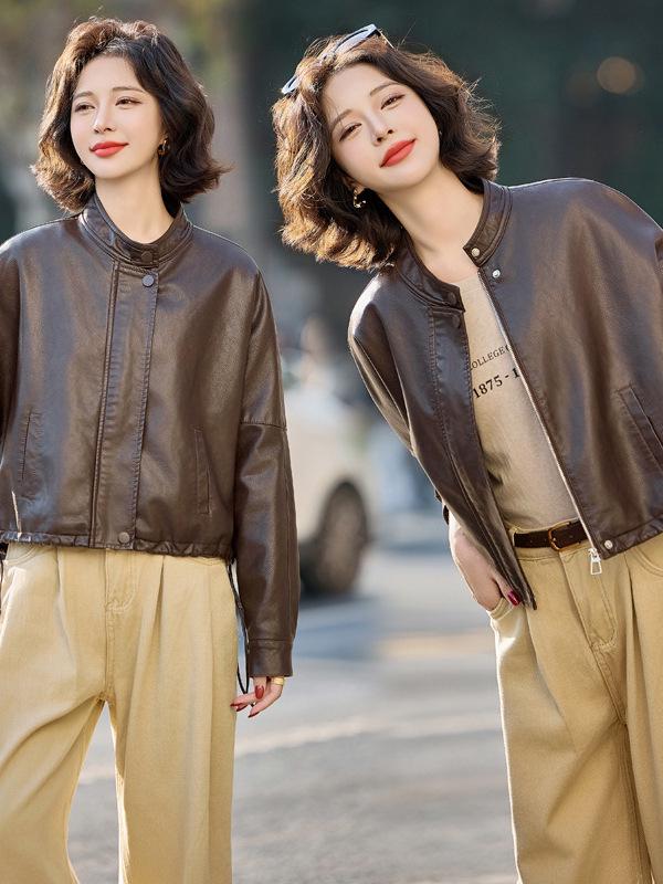 Women s 2025 Sheepskin Leather Jacket, Short Petite Stand-Up Collar by Huage Diqing L
Women s 2025 Sheepskin Leather Jacket, Short Petite Stand-Up Collar by Huage Diqing L