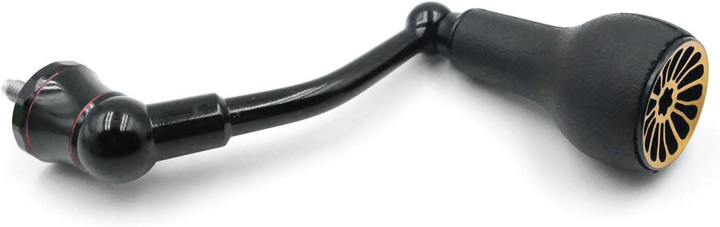 63mm Spinning Handle with TPE Black Knob (27mm) Compatible with Shimano Stradic FL, FM, Stella, Vanford, Vanquish, and Naski
63mm Spinning Handle with TPE Black Knob (27mm) Compatible with Shimano Stradic FL, FM, Stella, Vanford, Vanquish, and Naski