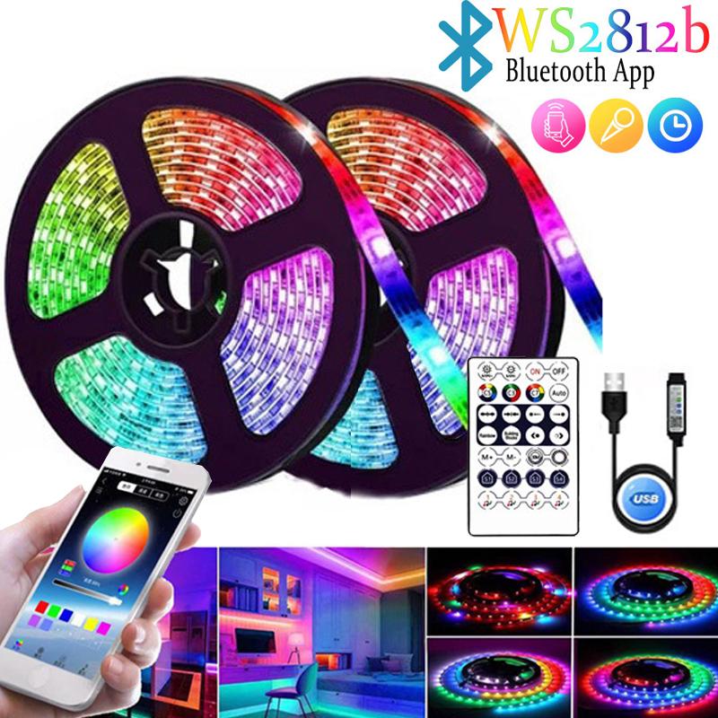 Гарне оформлення кімнати Світлова стрічка USB 5 В Bluetooth Підсвічування телевізора спалах зміна кольору ws2812b магічний колір RGB Контроль додатка для телефону 1m різнокольорові кольору
Гарне оформлення кімнати Світлова стрічка USB 5 В Bluetooth Підсвічування телевізора спалах зміна кольору ws2812b магічний колір RGB Контроль додатка для телефону 1m різнокольорові кольору