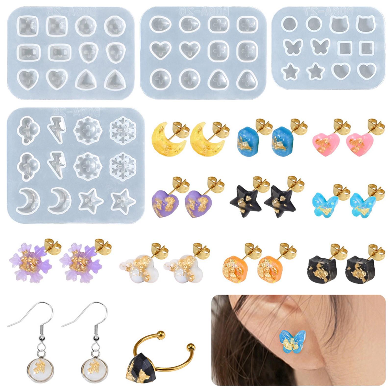 Fashionable Earring Sturdy Silicone Mould Set Accessory Portable for Stylish Jewelry Making Resin Casting Set 4
Fashionable Earring Sturdy Silicone Mould Set Accessory Portable for Stylish Jewelry Making Resin Casting Set 4