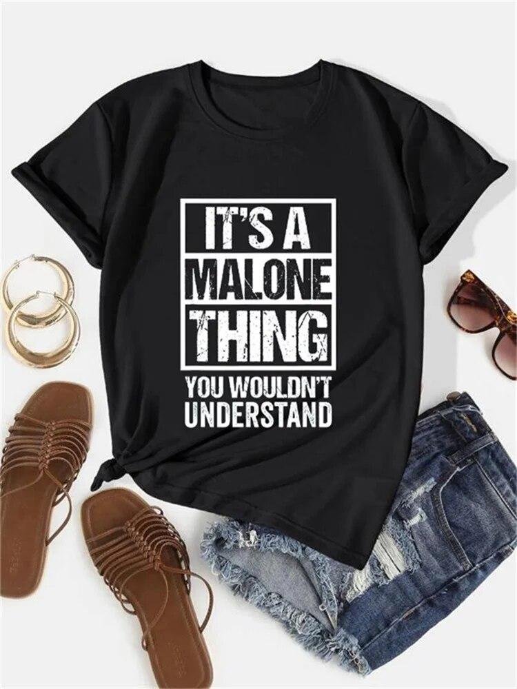 This Is Malone s Business You Don t Understand The Letter Print T-Shirt Retro Women s Short Sleeved Top Summer Harajuku T-Shirt S чорний
This Is Malone s Business You Don t Understand The Letter Print T-Shirt Retro Women s Short Sleeved Top Summer Harajuku T-Shirt S чорний