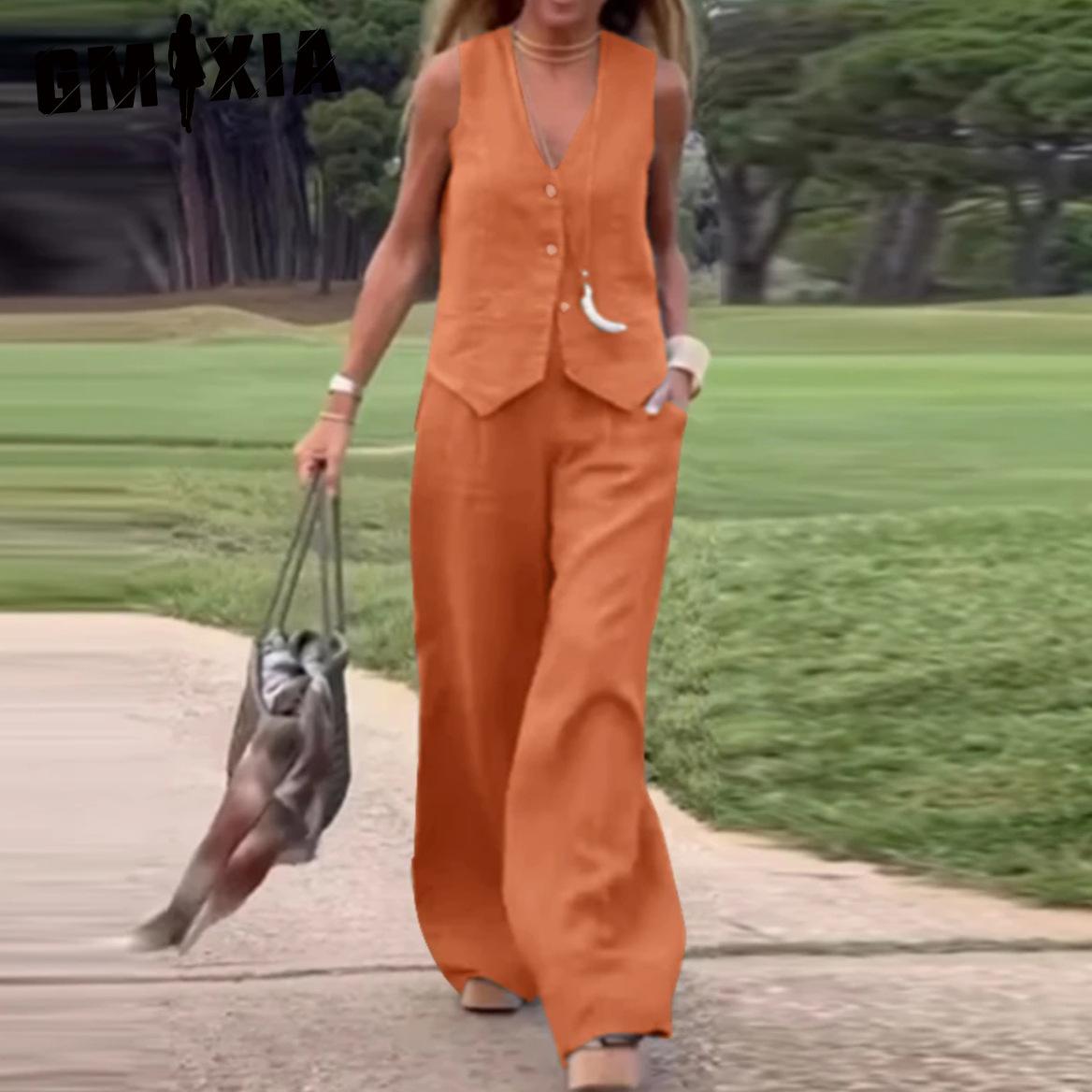 GMXIA Casual and Fashionable Solid-color Set of Waistcoat and Long Pants Collage and Patchwork Two-piece Set XXXXXL чорний
GMXIA Casual and Fashionable Solid-color Set of Waistcoat and Long Pants Collage and Patchwork Two-piece Set XXXXXL чорний