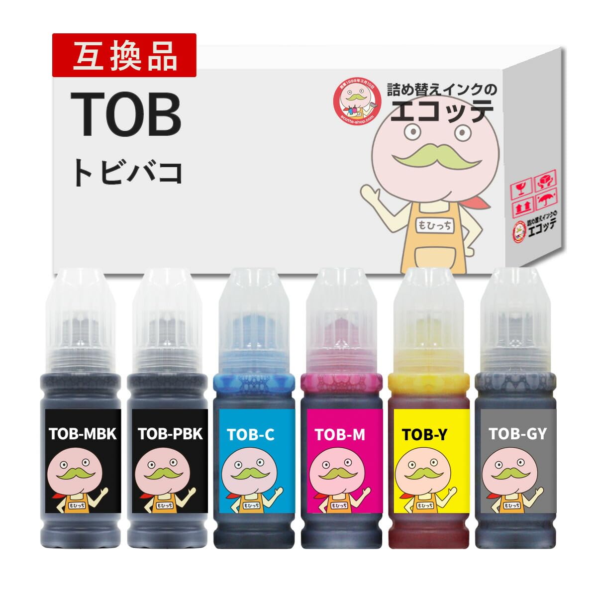 TOB Tobibako Jumping Box Compatible Ink Bottle Set of 6 Colors Photo Yellow 70ml For EPSON Compatible Eco Tank equipped model Compatible model
TOB Tobibako Jumping Box Compatible Ink Bottle Set of 6 Colors Photo Yellow 70ml For EPSON Compatible Eco Tank equipped model Compatible model