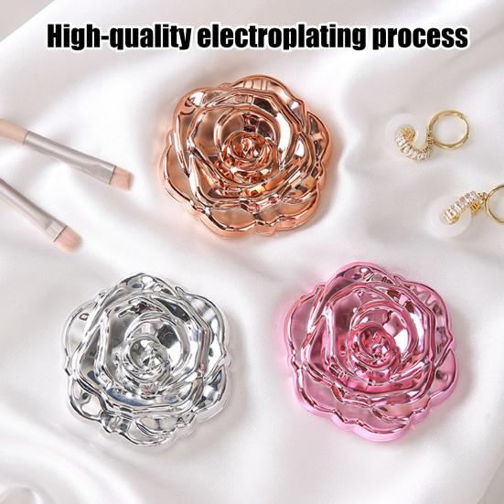 3D Rose Double-sided Mirror Portable Travel Mini Foldable Makeup Mirror Women Girls Vintage Pocket-sized Handheld Vanity Mirror срібний
3D Rose Double-sided Mirror Portable Travel Mini Foldable Makeup Mirror Women Girls Vintage Pocket-sized Handheld Vanity Mirror срібний