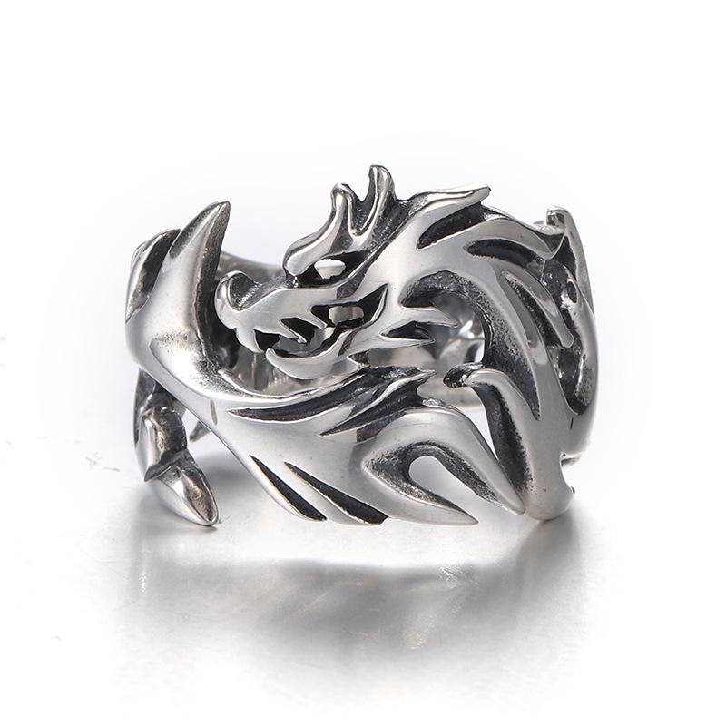 Vintage S925 Sterling Silver Adjustable Men s Dragon Ring with Filigree Design Adjustable
Vintage S925 Sterling Silver Adjustable Men s Dragon Ring with Filigree Design Adjustable
