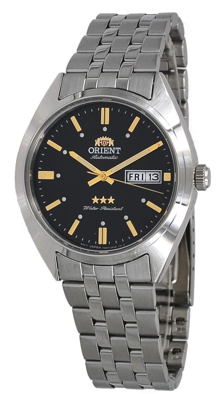 Orient RA-AB0E06B Чоловічий автоматичний годинник із 3 зірками з нержавіючої сталі з чорним циферблатом і датою
Orient RA-AB0E06B Чоловічий автоматичний годинник із 3 зірками з нержавіючої сталі з чорним циферблатом і датою