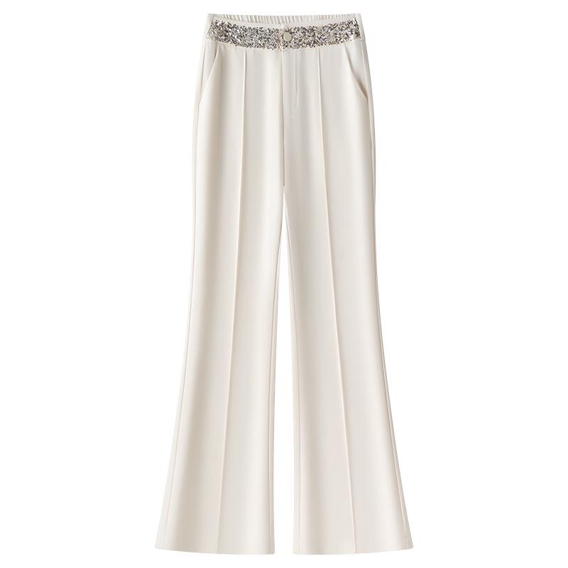 White Micro-Flare High-Waisted Women s Pants - 2025 Summer Slimming Drape Design S жёлтый
White Micro-Flare High-Waisted Women s Pants - 2025 Summer Slimming Drape Design S жёлтый