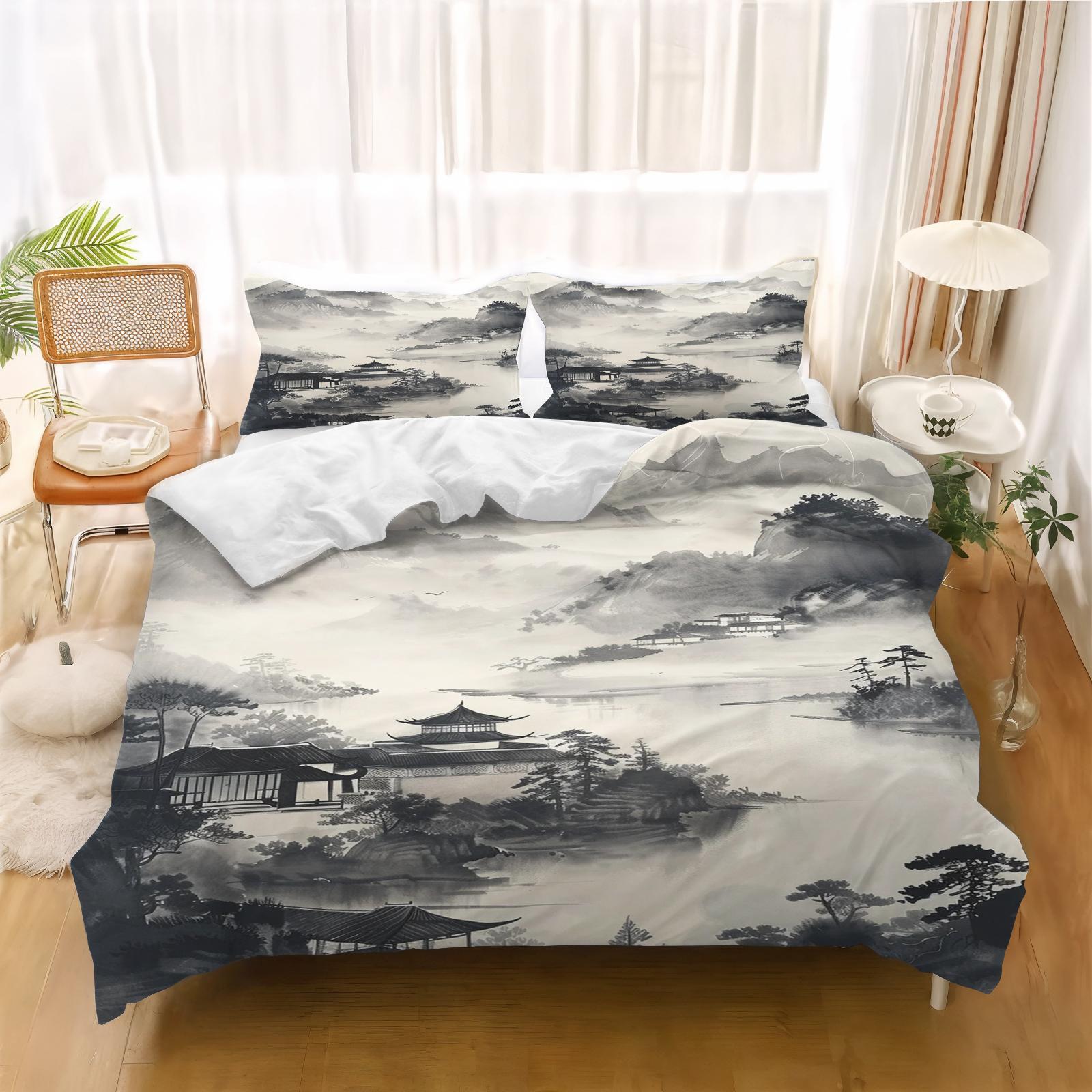 3D Print Cherry Blossom Flower Ink Painting Bedding Set Boys Girls Size Duvet Cover Pillowcase Bed boys Teen Adults 2/3pcs 90x200cm
3D Print Cherry Blossom Flower Ink Painting Bedding Set Boys Girls Size Duvet Cover Pillowcase Bed boys Teen Adults 2/3pcs 90x200cm