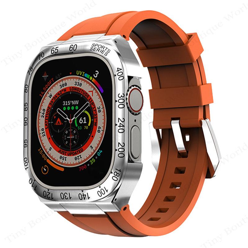 Refit Mod Kit Metal Case for Apple Watch Band Ultra 3 2 49mm Modification Stainless Steel Strap Iwatch Series 9 8 Sport correas 49mm For Ultra 3
Refit Mod Kit Metal Case for Apple Watch Band Ultra 3 2 49mm Modification Stainless Steel Strap Iwatch Series 9 8 Sport correas 49mm For Ultra 3