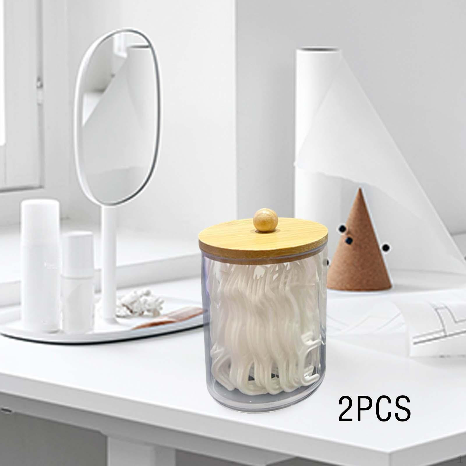Cotton Swab Storage Box Makeup Container with Cover Candy Jar Holder Toothpick 2 pieces
Cotton Swab Storage Box Makeup Container with Cover Candy Jar Holder Toothpick 2 pieces