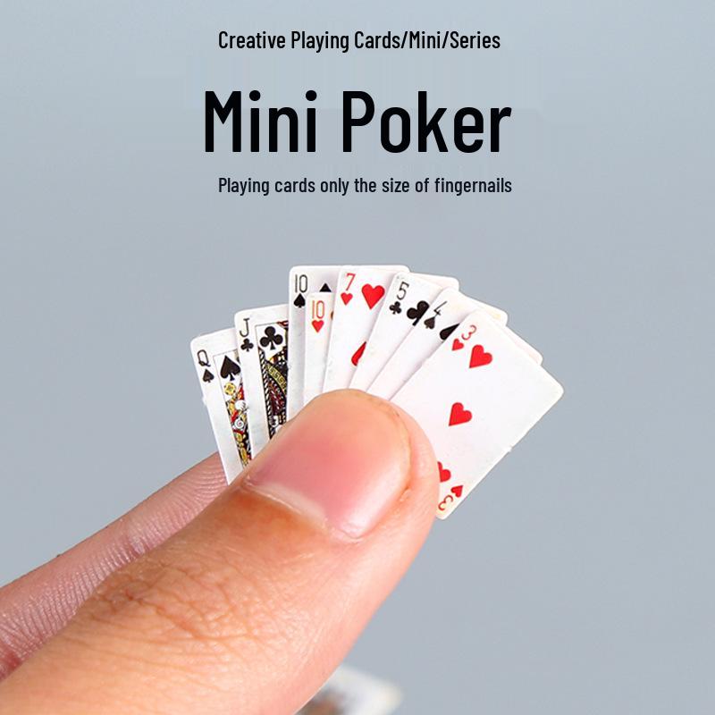 Міні Гральні Карти Розміру Нігтів на Пальці - Стиль Douyin Mini Poker Style A (1 set, 1.5x1cm)
Міні Гральні Карти Розміру Нігтів на Пальці - Стиль Douyin Mini Poker Style A (1 set, 1.5x1cm)