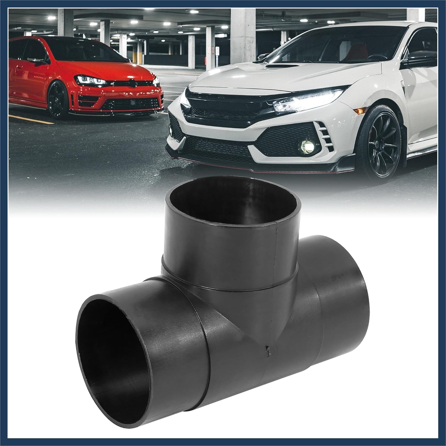 60mm Car Heater Warm 3 Way Air Ducting Elbow Pipe T Shape Outlet Connector Black Plastic Stylish Design
60mm Car Heater Warm 3 Way Air Ducting Elbow Pipe T Shape Outlet Connector Black Plastic Stylish Design