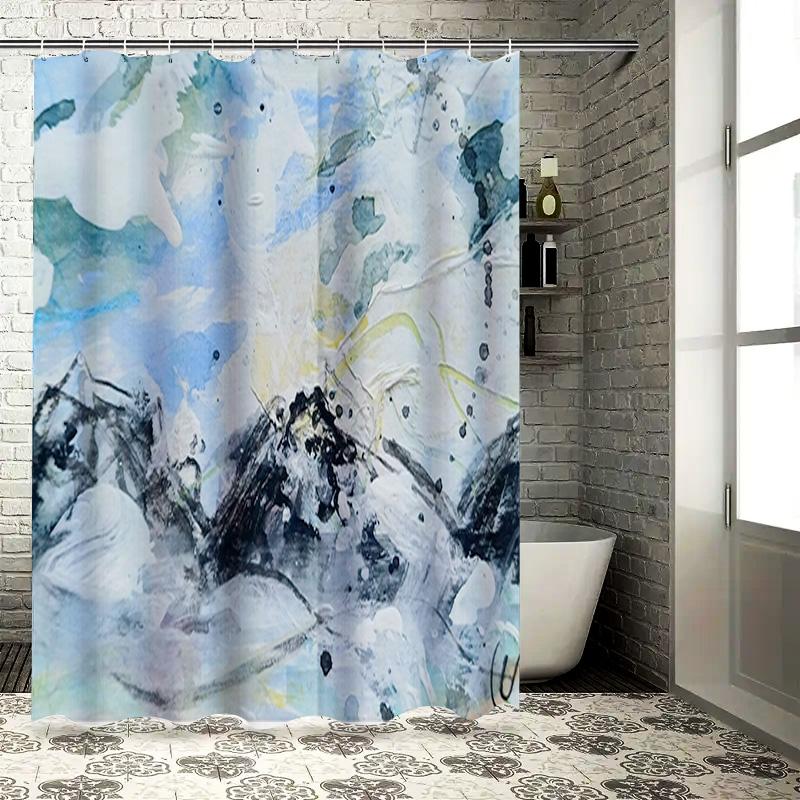 Decorate Your Bathroom With This Hand-Painted Shower Curtain Blending Watercolor Abstract Art For A Serene Bath Time Experience! W60H190(CM)-1 Pcs
Decorate Your Bathroom With This Hand-Painted Shower Curtain Blending Watercolor Abstract Art For A Serene Bath Time Experience! W60H190(CM)-1 Pcs