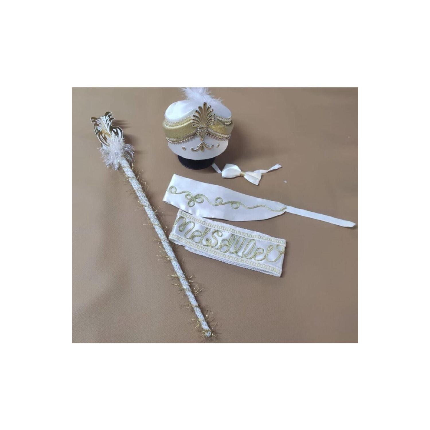 Denbu Textile Circumcision Outfit Accessory Set 5 Pieces 1-2 Yaş вершковий
Denbu Textile Circumcision Outfit Accessory Set 5 Pieces 1-2 Yaş вершковий