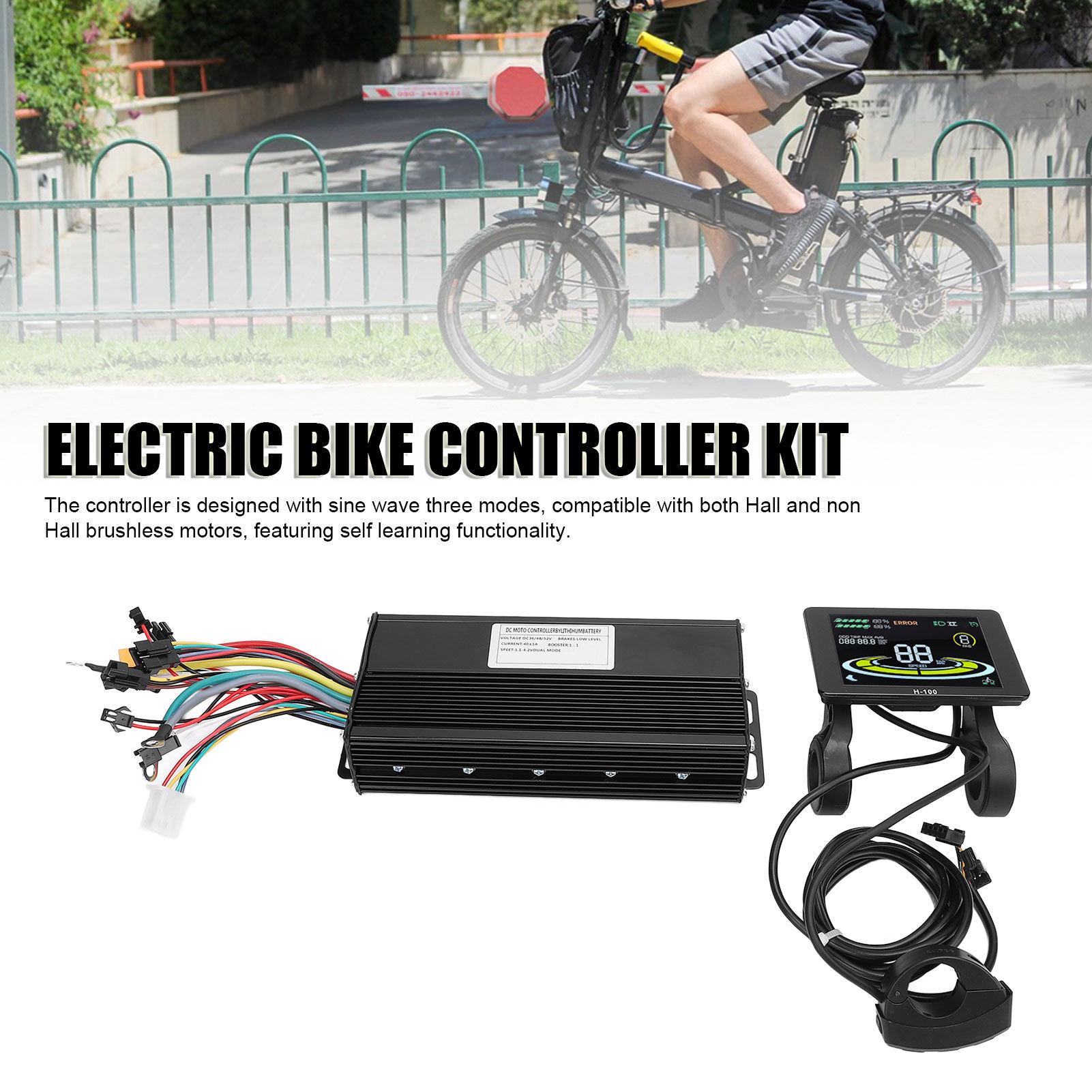 40A 3 Modes Sine Wave Controller with LCD Color Screen Display Panel Aluminum Alloy ABS Conversion Kit for Electric Bike Electric Scooter
40A 3 Modes Sine Wave Controller with LCD Color Screen Display Panel Aluminum Alloy ABS Conversion Kit for Electric Bike Electric Scooter