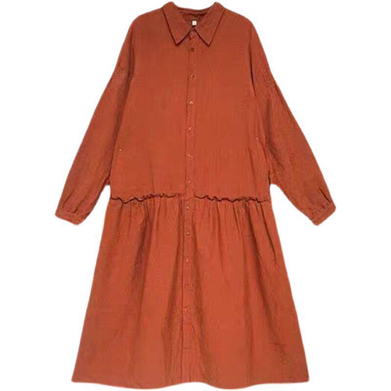 Women s Japanese Long Sleeve Ruffle Patchwork Shirt Dress in Cotton Linen XL (125-135 lbs)
Women s Japanese Long Sleeve Ruffle Patchwork Shirt Dress in Cotton Linen XL (125-135 lbs)