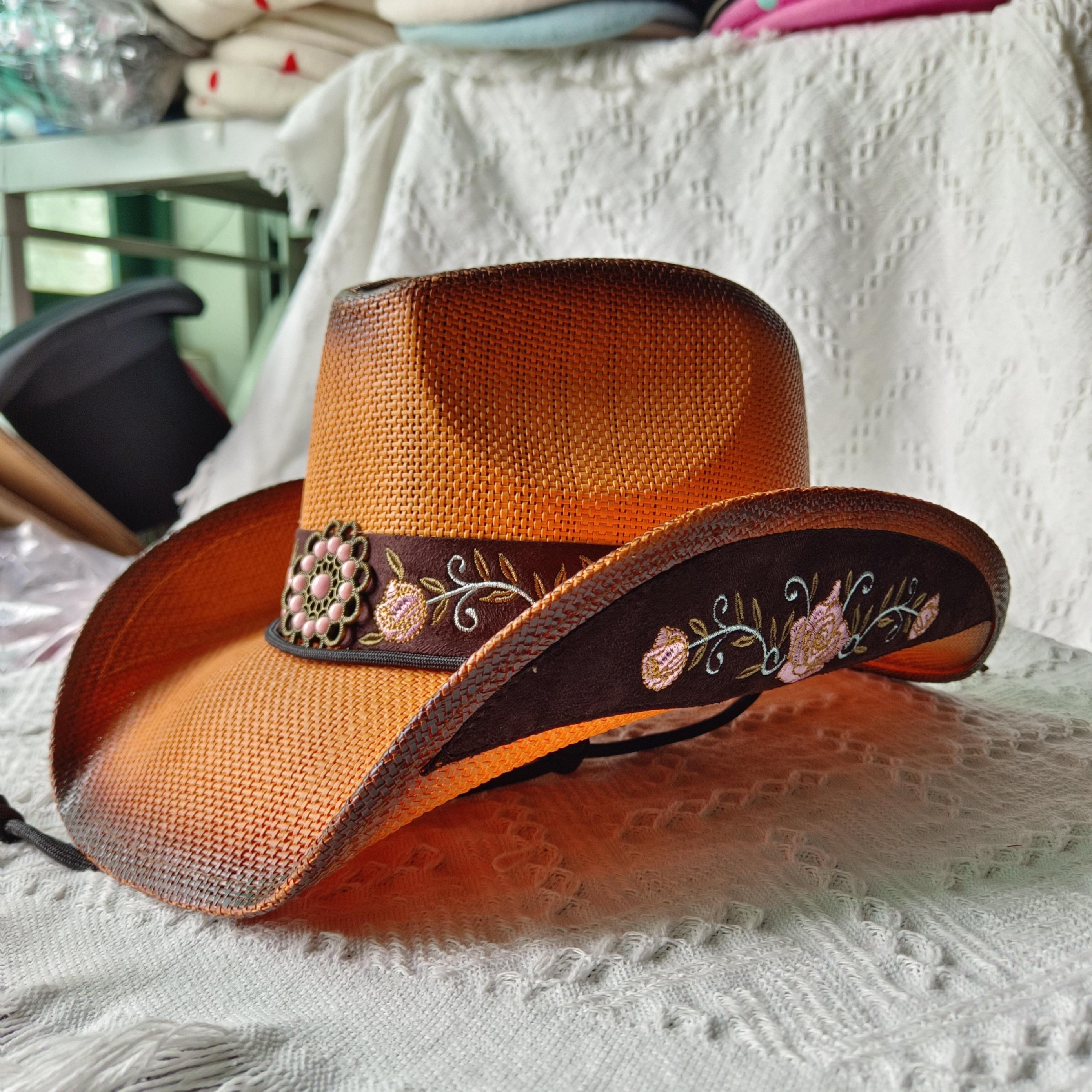 Summer hat cowgirl hat couple straw cowboy hat shade straw hat wide brim bendable top hat sun protection hat
Summer hat cowgirl hat couple straw cowboy hat shade straw hat wide brim bendable top hat sun protection hat