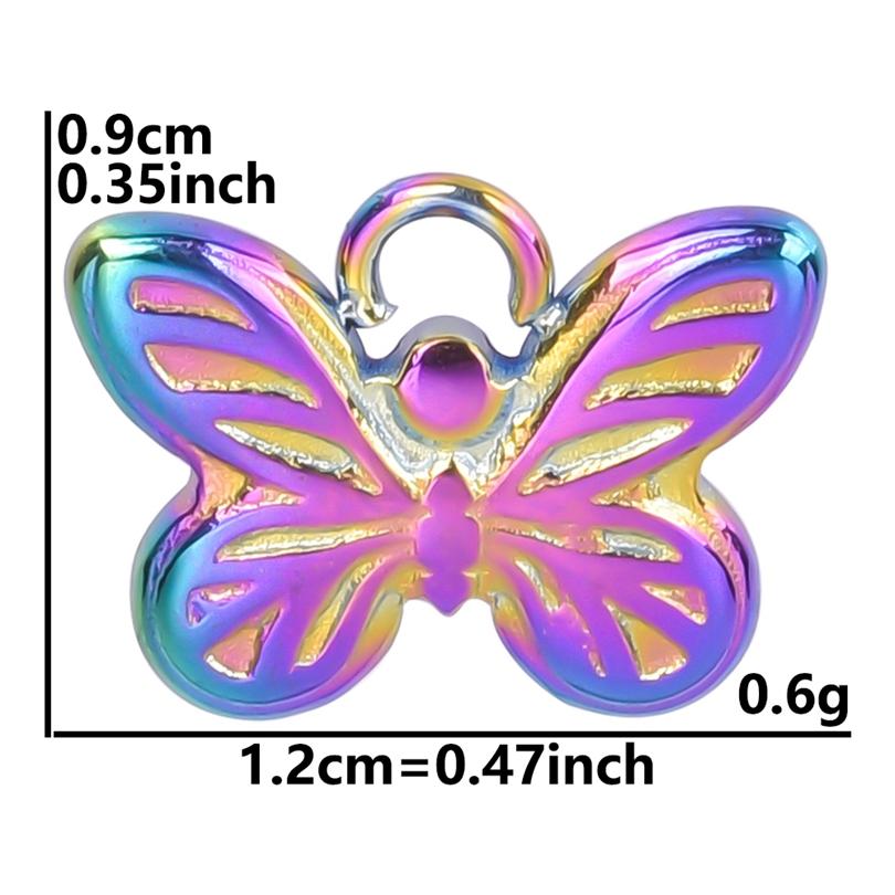 Fashion Rainbow Color Stainless Steel Butterfly Charms For Jewelry Making Supplies Animal Pendant Charm Bee Wolf Insect Findings
Fashion Rainbow Color Stainless Steel Butterfly Charms For Jewelry Making Supplies Animal Pendant Charm Bee Wolf Insect Findings
