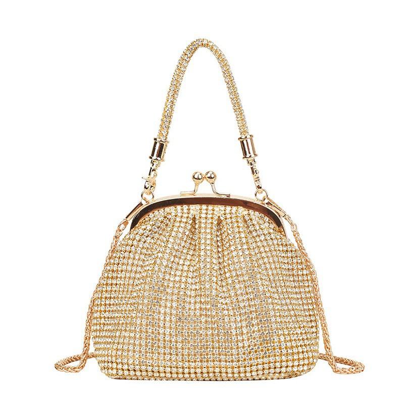 Diamond-encrusted Dinner Bag Rhinestone Hand Shell Women s Chain Shoulder Cross-body Trendy золотистий
Diamond-encrusted Dinner Bag Rhinestone Hand Shell Women s Chain Shoulder Cross-body Trendy золотистий