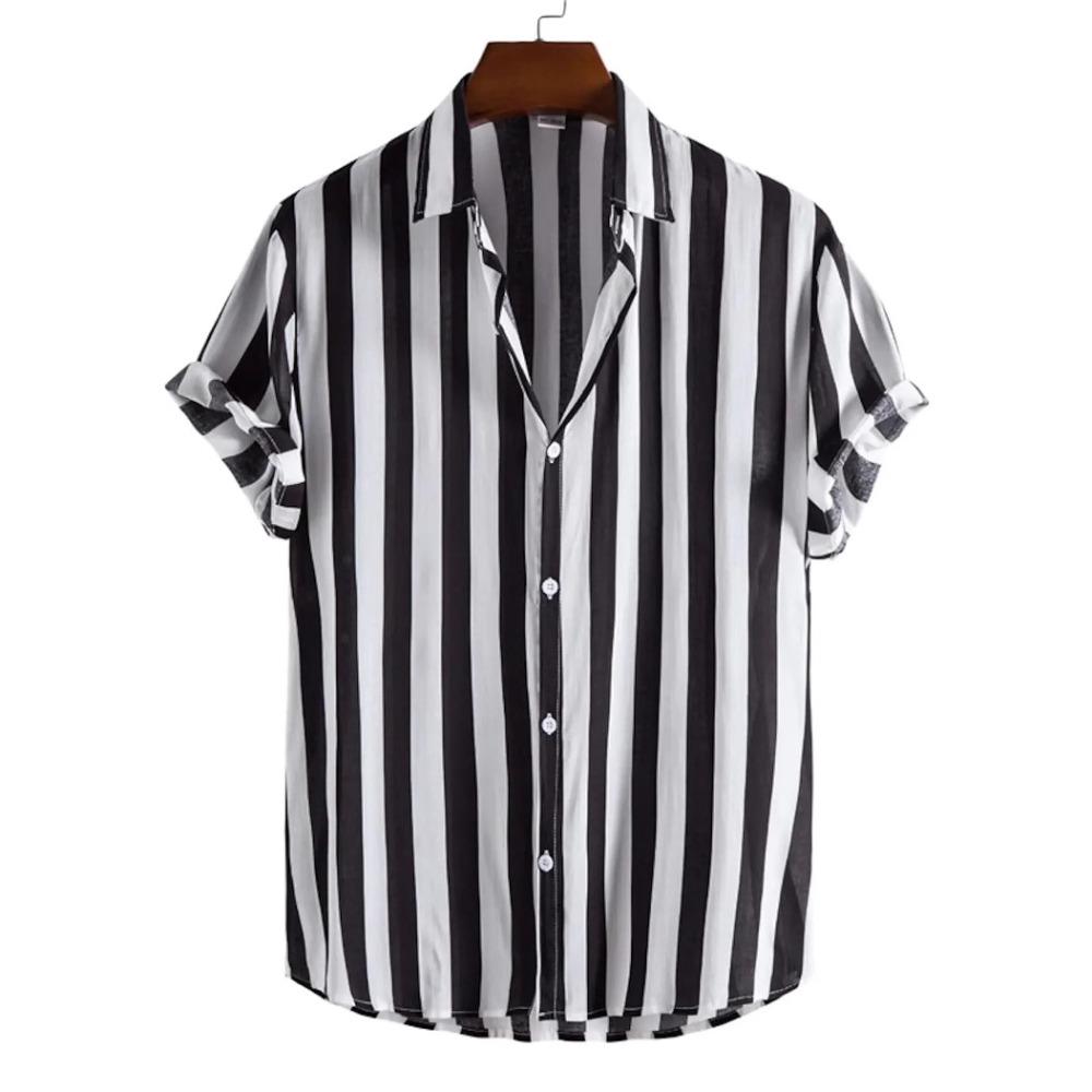 Summer Men s Striped Short-sleeved Shirts Are Casual, Loose, Comfortable and Fashionable. Men s Short-sleeved POLO Shirt 3XL чорний
Summer Men s Striped Short-sleeved Shirts Are Casual, Loose, Comfortable and Fashionable. Men s Short-sleeved POLO Shirt 3XL чорний