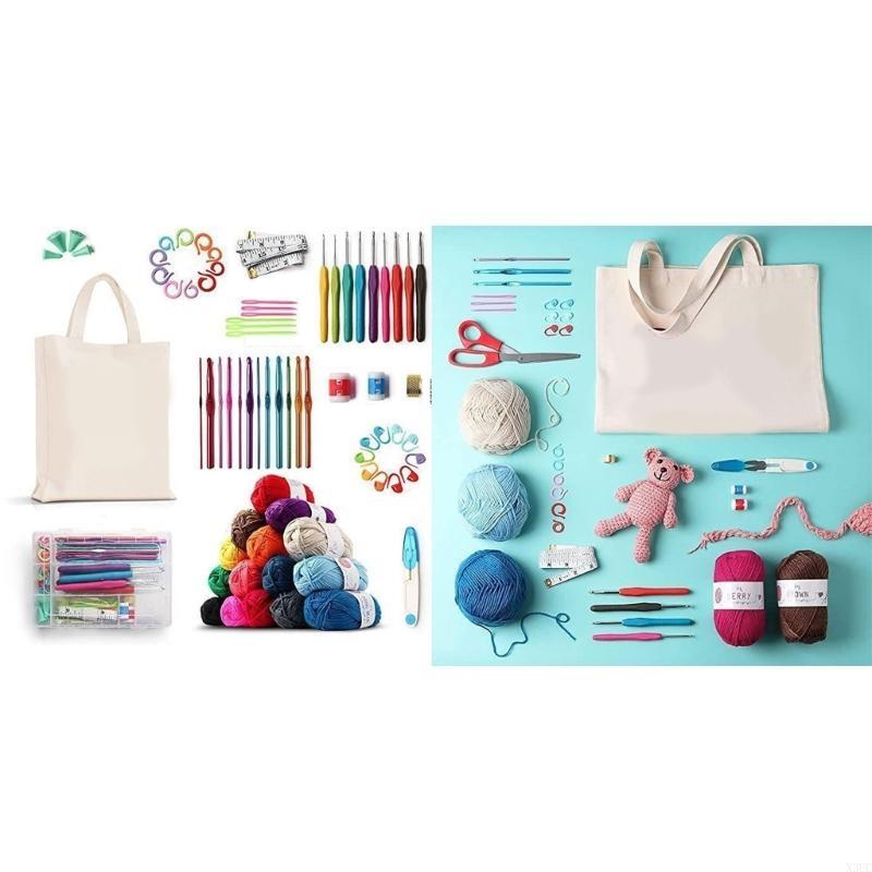 Complete Set of 73Pcs Crochet Hooks and Tools with Canvas Bag Perfect for DIY Knitting and Crocheting Project X3UC CN
Complete Set of 73Pcs Crochet Hooks and Tools with Canvas Bag Perfect for DIY Knitting and Crocheting Project X3UC CN