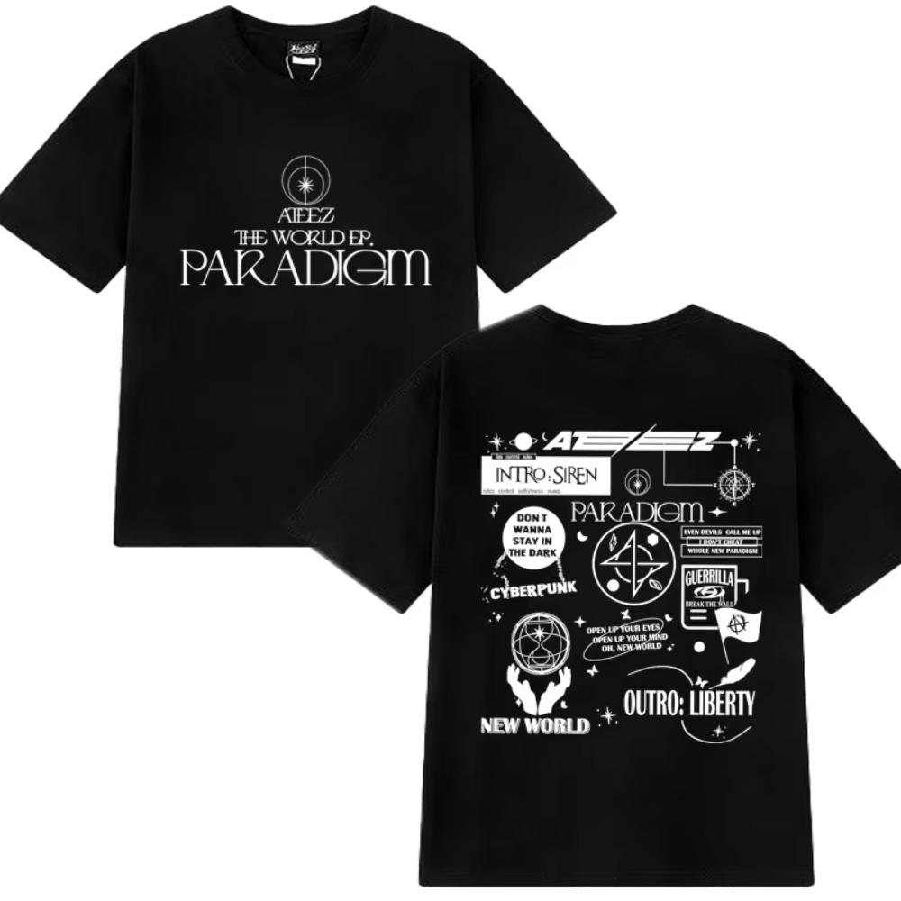 Hot Sale Ateez Paradigm Track List Album Printed T Shirt Kpop Men Women Fashion Y2k Tops Male Cotton Short Sleeve New Tshirts 4XL
Hot Sale Ateez Paradigm Track List Album Printed T Shirt Kpop Men Women Fashion Y2k Tops Male Cotton Short Sleeve New Tshirts 4XL