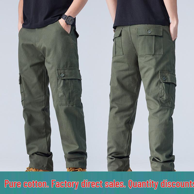 Мужские прямые рабочие брюки из чистого хлопка с несколькими карманами 40 армия зеленый
Мужские прямые рабочие брюки из чистого хлопка с несколькими карманами 40 армия зеленый