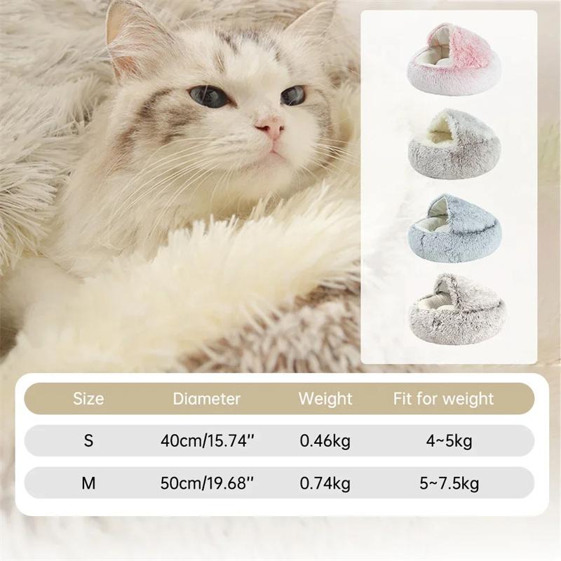 Classic Soft Plush Pet Bed with Cover Round Cat Bed Pet Mattress Warm Cat Dog 2 in 1 Sleeping Nest Cave for Small Dogs 40x40cm
Classic Soft Plush Pet Bed with Cover Round Cat Bed Pet Mattress Warm Cat Dog 2 in 1 Sleeping Nest Cave for Small Dogs 40x40cm