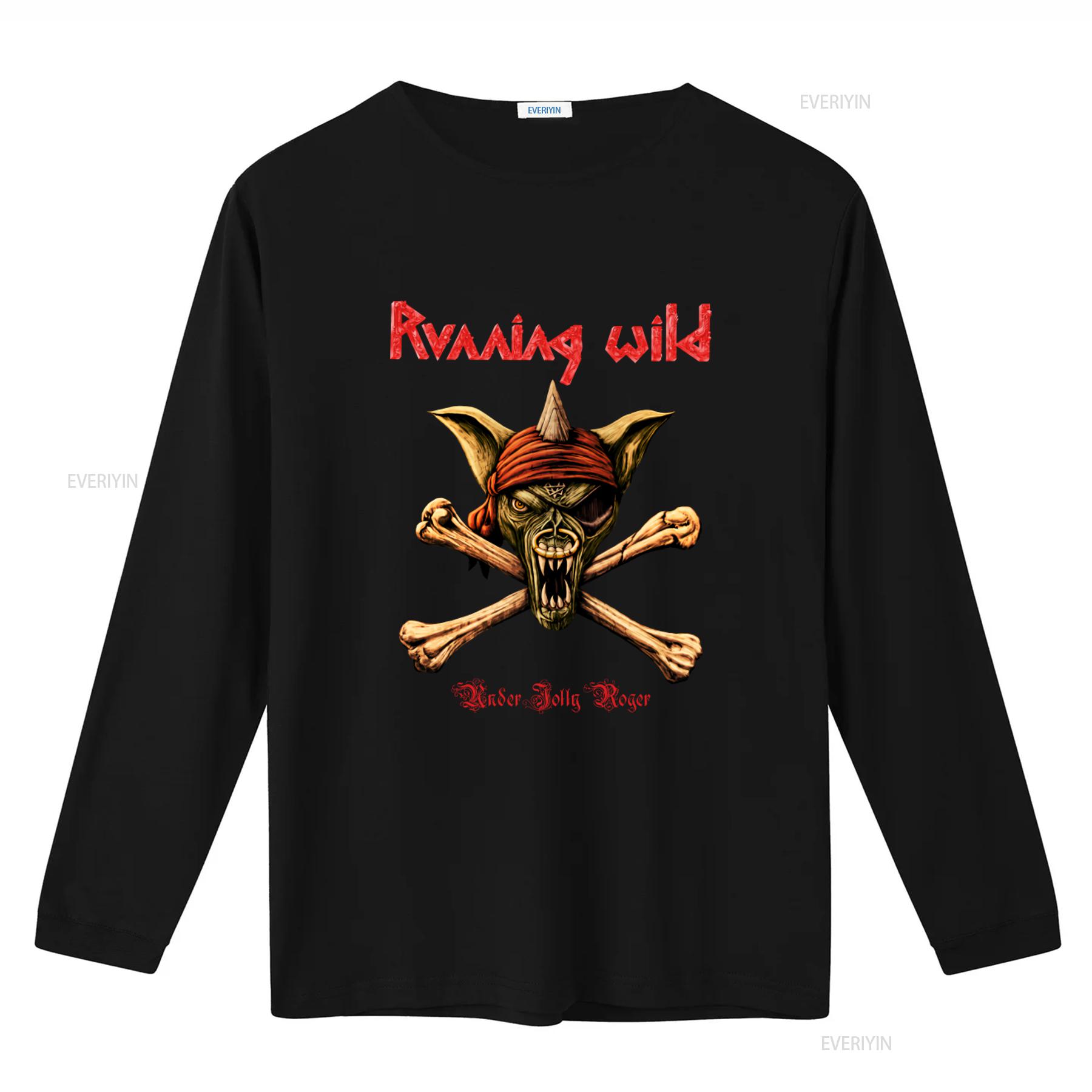 Running Wild Under Jolly Roger Crossbones Band Logo Cool T shirt Streetwear vintage Washed Breathable Casual homme fashion XL
Running Wild Under Jolly Roger Crossbones Band Logo Cool T shirt Streetwear vintage Washed Breathable Casual homme fashion XL
