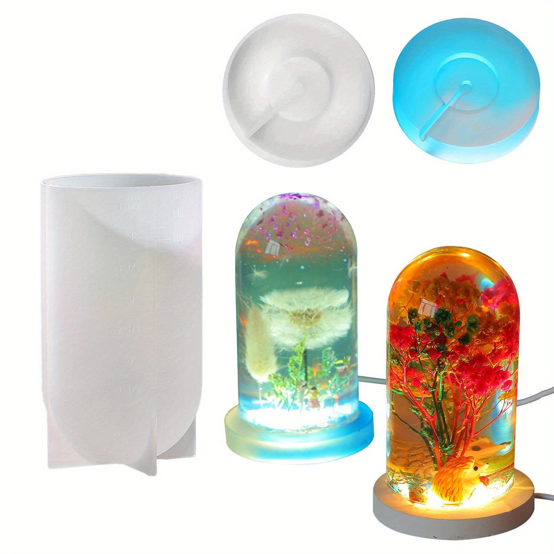 DIY Crystal Epoxy Resin Mold Led Night Light Ornament Spherical Lamp Holder Cylindrical Silicone Mold
DIY Crystal Epoxy Resin Mold Led Night Light Ornament Spherical Lamp Holder Cylindrical Silicone Mold