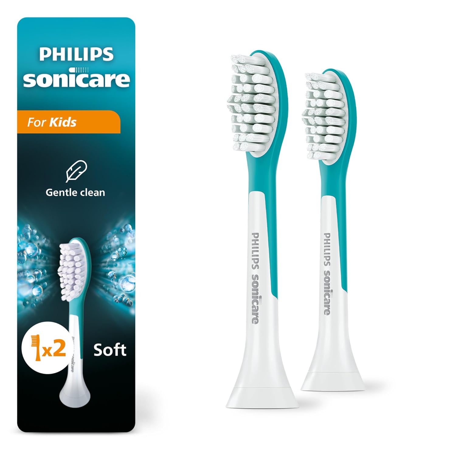 Genuine Replacement Toothbrush Heads, 2 Brush Heads, Turquoise and White, Standard, United States
Genuine Replacement Toothbrush Heads, 2 Brush Heads, Turquoise and White, Standard, United States