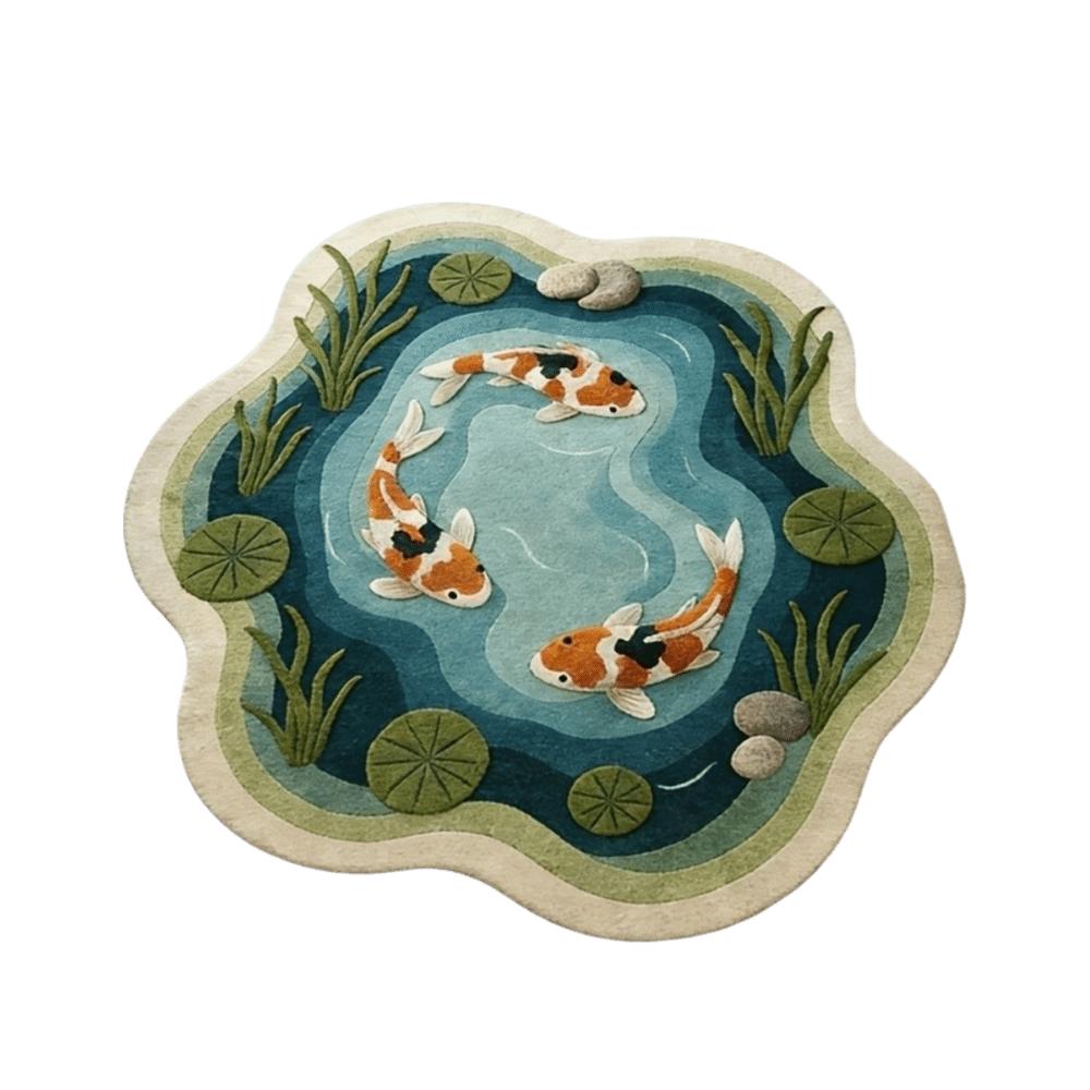 Anti-Slip Fish Pattern Carpet Imitation Cashmere Pond Door Mat Colorful Lotus Rugs Study 15.75 x 15.75 in
Anti-Slip Fish Pattern Carpet Imitation Cashmere Pond Door Mat Colorful Lotus Rugs Study 15.75 x 15.75 in