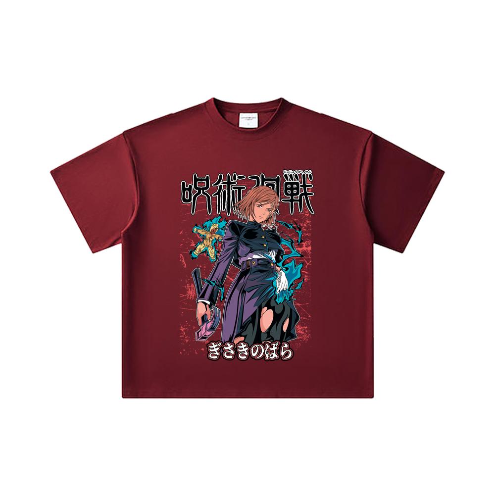 260 GSM Double Yarn 32 Count 100% Cotton Jujutsu Kaisen V37 Nobara Print Unisex Heavy Cotton T Shirt 2XL
260 GSM Double Yarn 32 Count 100% Cotton Jujutsu Kaisen V37 Nobara Print Unisex Heavy Cotton T Shirt 2XL