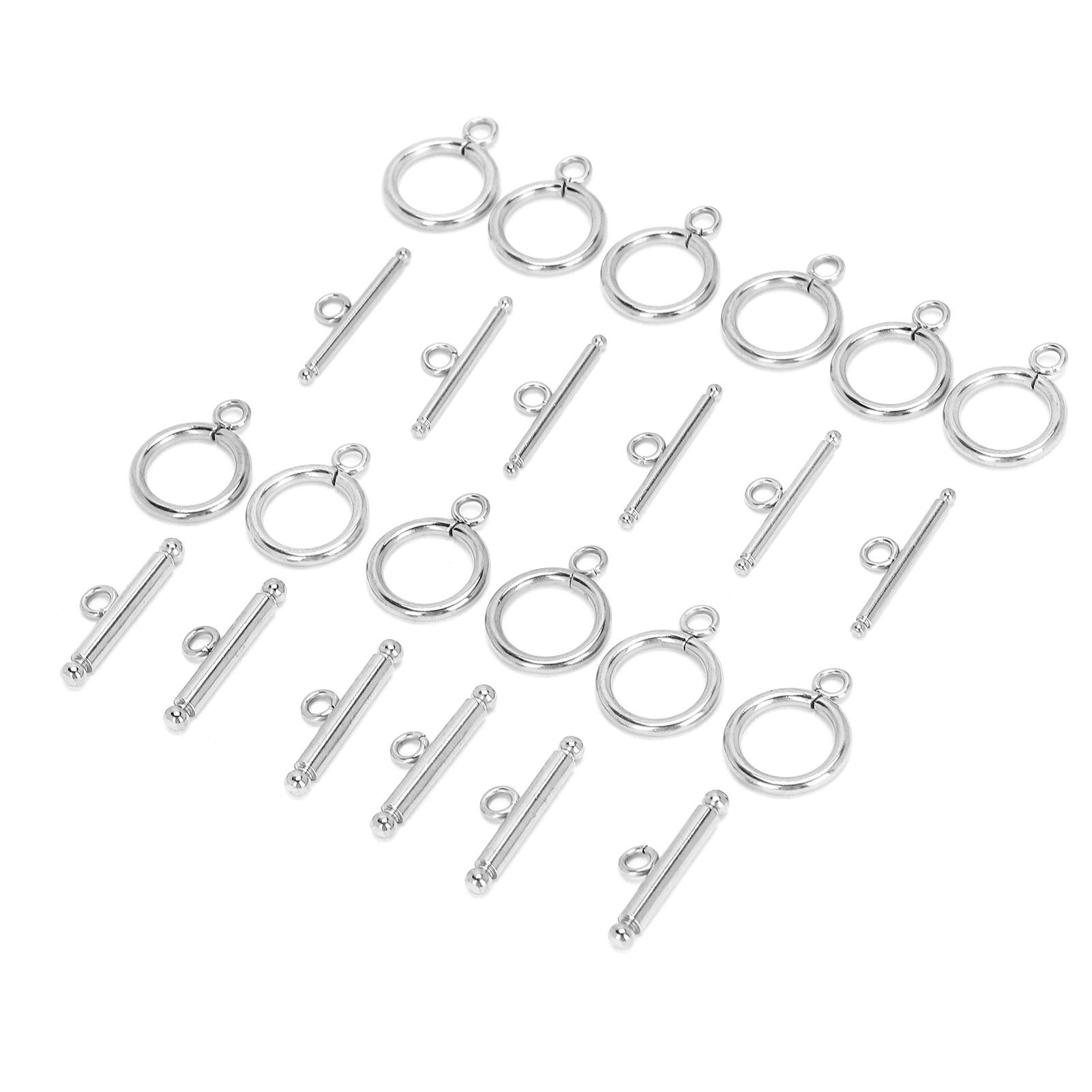 Necklace Bracelet DIY Round Toggle Clasps TBar Clasps for Jewelry Making Steel Color
Necklace Bracelet DIY Round Toggle Clasps TBar Clasps for Jewelry Making Steel Color