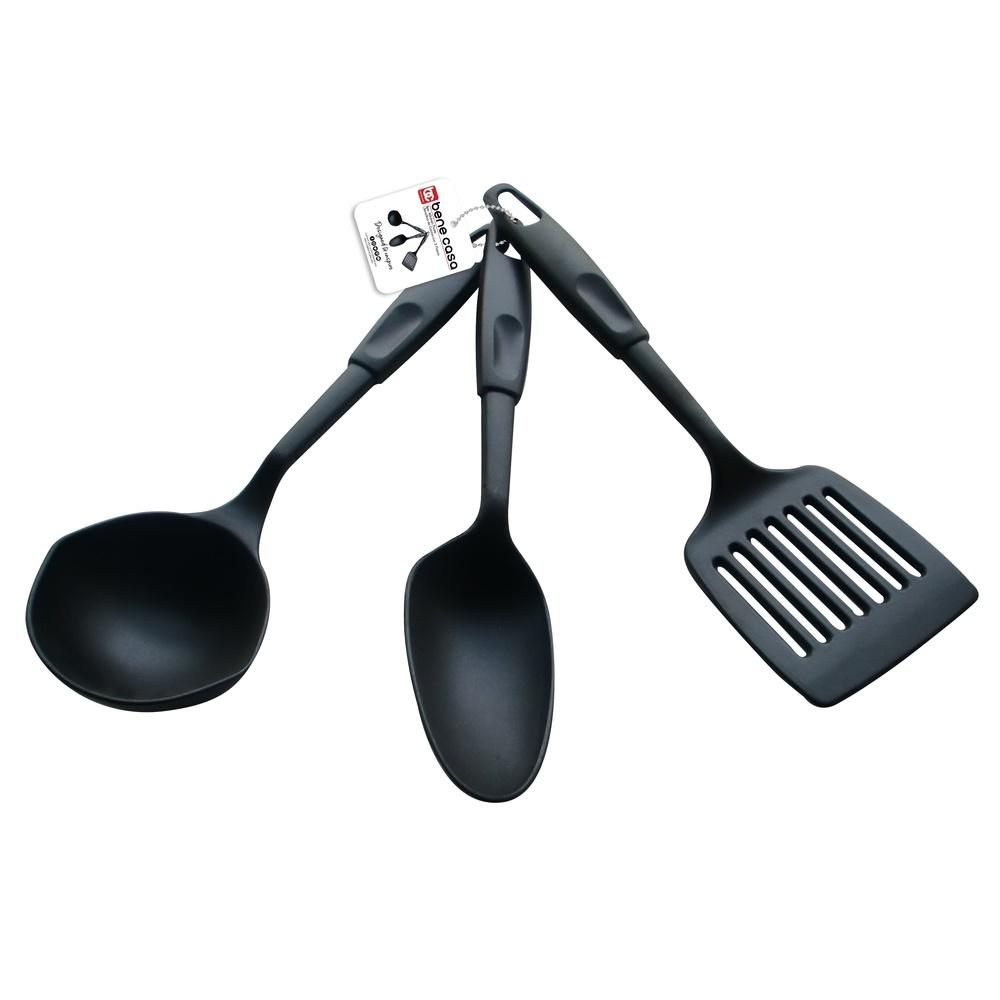 3 Piece Nylon Kitchen Utensil Set Heat Resistant Ladle Spoon Slotted Turner Dishwasher Safe Scratch Resistant Non Stick Cookware United States
3 Piece Nylon Kitchen Utensil Set Heat Resistant Ladle Spoon Slotted Turner Dishwasher Safe Scratch Resistant Non Stick Cookware United States