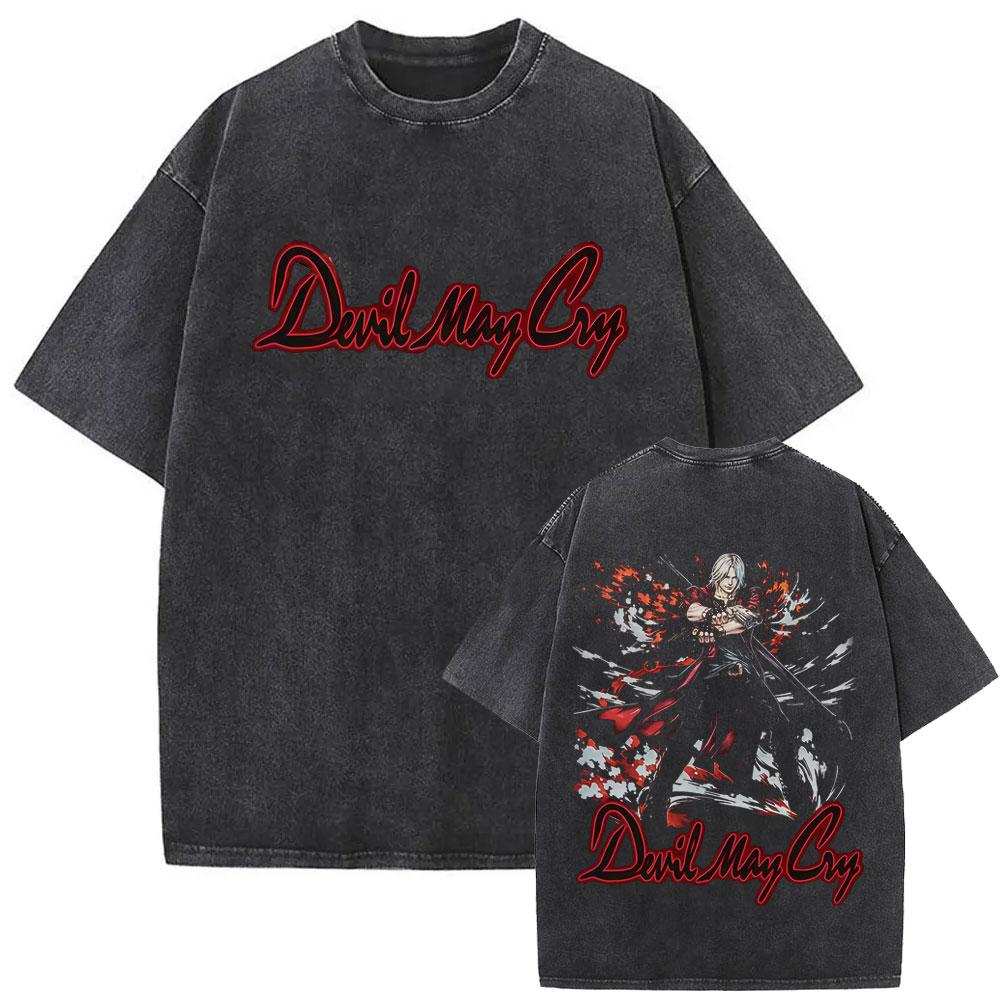 Hot Sale Game Devil May Cry Dante Vintage Washed T Shirt Fans Gift Men Women Clothing Gothic Casual Oversized Tshirt Streetwear S
Hot Sale Game Devil May Cry Dante Vintage Washed T Shirt Fans Gift Men Women Clothing Gothic Casual Oversized Tshirt Streetwear S