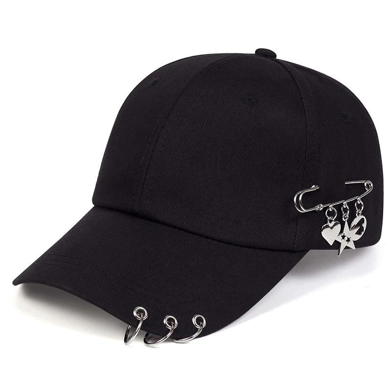 Street Style Hip-Hop Baseball Cap With Unique Horn Accents, Safety Pins & Charms Casual Cool Outdoor Accessory For Couples Adjustable
Street Style Hip-Hop Baseball Cap With Unique Horn Accents, Safety Pins & Charms Casual Cool Outdoor Accessory For Couples Adjustable